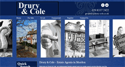 Desktop Screenshot of drury-cole.co.uk